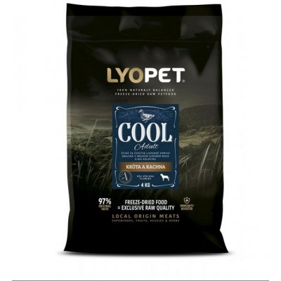 Lyopet Cool Adult Krůta a kachna s kolostrem pro všechna plemena 4 kg