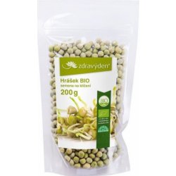 ZdravýDen Bio Hrášek semena na klíčení 200 g