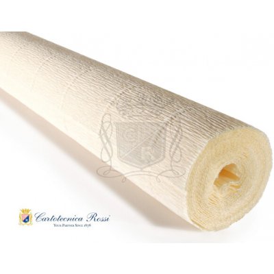 Italský krepový papír Cartotecnica Rossi 140g (50 x 250cm) - bílý krém 903 – Zboží Mobilmania