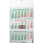 Nástěnný Helma Tříměsíční zelený 2026 – Zboží Dáma