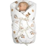 Baby Nellys Náhradní povlak potah bavlna na retro zavinovačku LALLY Meďa pilot béžový – Zboží Dáma
