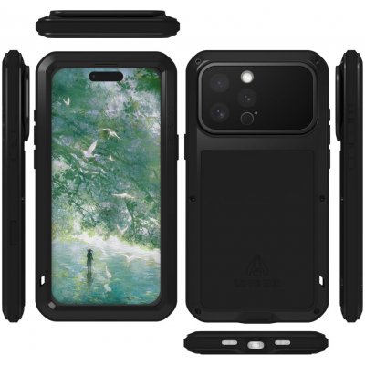 Love Mei Ochranný kryt na iPhone 16 Pro MAX Powerful Black – Zboží Mobilmania
