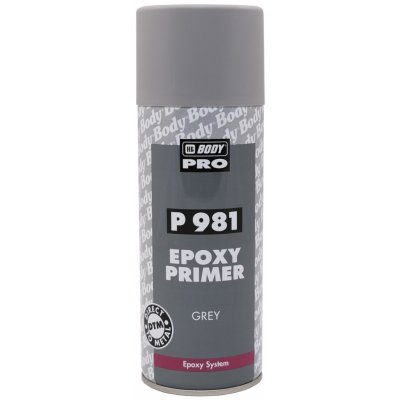 HB BODY P981 1K EPOXY PRIMER ŠEDÝ SPREJ 400 ml – Zboží Mobilmania