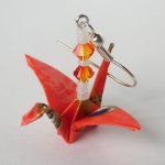 Origami náušnice Z ohňové země – Hledejceny.cz