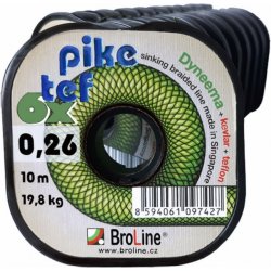 Broline šnúra Pike Tef 10m 0,32mm 27kg