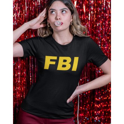 Dámské tričko FBI černá – Zbozi.Blesk.cz