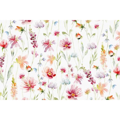 Darré Bavlněná látka PERKÁL - Květy š.147 – Hledejceny.cz