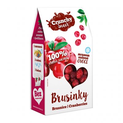Crunchy Snack Brusinky mrazem sušené 15 g – Sleviste.cz