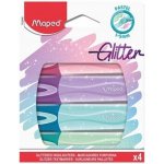 Maped 42046 Zvýrazňovač Fluo Peps Classic Glitter sada 4 ks – Zboží Dáma