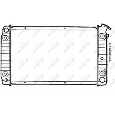 Chladič, chlazení motoru NRF 50381 – Zboží Mobilmania