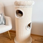 Cat Tower škrabadlo Viva kremové 40 x 100 cm – Zboží Dáma