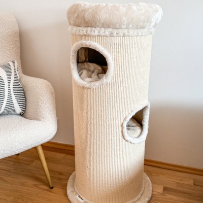 Cat Tower škrabadlo Viva kremové 40 x 100 cm – Zboží Dáma