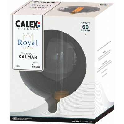 Calex Royal Kalmar LED E27 3,5W 2 000K dim kouřová – Hledejceny.cz