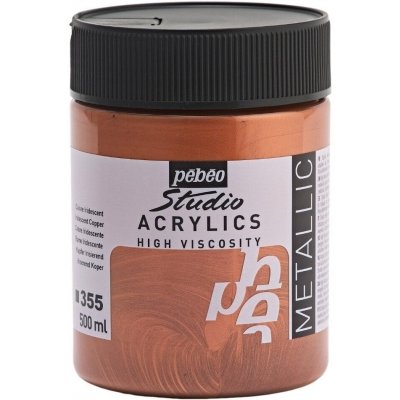 Pébéo Studio Acrylics Akrylová barva 355 Copper 500 ml – Hledejceny.cz
