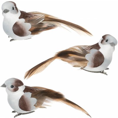 Dekorace ptáček s klipem 10cm - 1ks – Hledejceny.cz