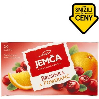 Jemča Brusinka a pomeranč ovocný čaj aromatizovaný 20 x 2 g – Zbozi.Blesk.cz