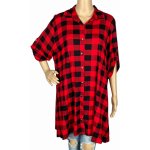 Dámská kostkovaná halenka ADELA Červená – Zboží Dáma