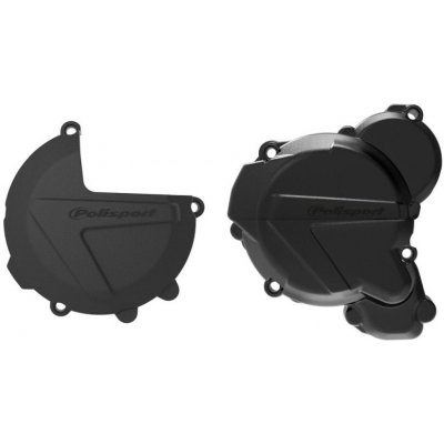 POLISPORT sada krytu alternátoru, spojky a vodního čerpadla KTM EXC/XCW TPI 250/300, HUSQVARNA TE TPI 250/350 `17-22 barva černá (8461700001+8467500001+8485200001) | Zboží Auto