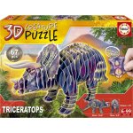 Educa 3D puzzle dinosaurus Triceratops 67 ks – Hledejceny.cz