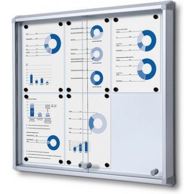 Showdown Displays Magnetická vitrína Dave, 6 x A4