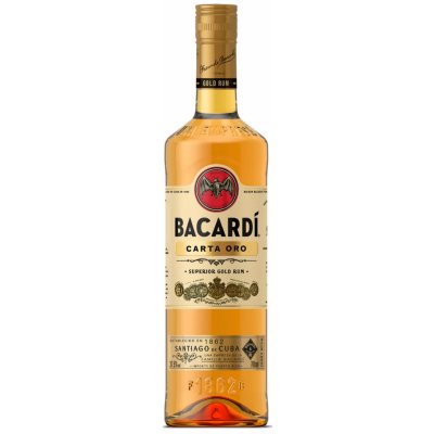 Bacardi Carta Oro 37,5% 0,7 l (holá láhev) – Zboží Mobilmania