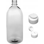 Tera plastová láhev čirá s bílým dávkovacím víčkem 1 L – Zboží Dáma