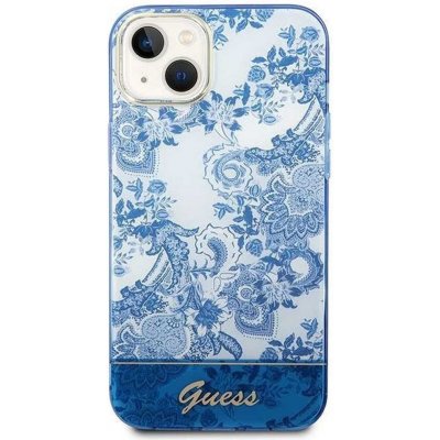 Guess GUHCP14MHGPLHB pro iPhone 14 PLUS IML Electro Cam TDJ / modrý – Zboží Živě