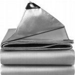 Gardlov 24652 krycí plachta krycí s kovovými oky 3 x 4 m 120 g/m² stříbrná – Zboží Dáma