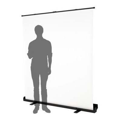 Roll-up 180 x 200 cm/Skládací pozadí / bílé, FOMEI – Sleviste.cz