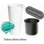 KAXL Plastový květináč 3,3L TUBUS SLIME SHINE Bílá DTUS150S – Zboží Mobilmania