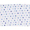 Plenky PREM INTERNATIONAL 70 x 70 cm potisk puntíky modré 5 ks