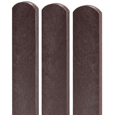 Plotovka 8×2×100 cm, s půlkulatou hlavou, hnědá – Zbozi.Blesk.cz