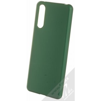 Pouzdro 1Mcz Matt TPU ochranné silikonové Sony Xperia 10 III tmavě zelené