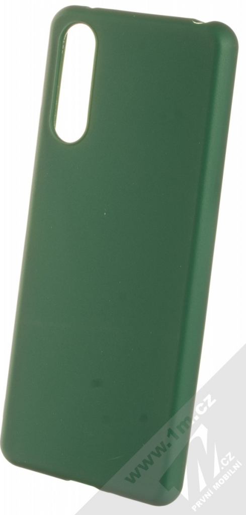 Pouzdro 1Mcz Matt TPU ochranné silikonové Sony Xperia 10 III tmavě zelené