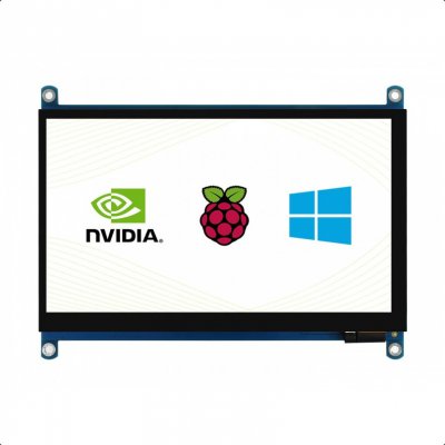 Waveshare 7" QLED quantum dot displej, 1024×600, HDMI, IPS, kapacitní – Sleviste.cz