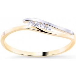 Zodiax Zlatý elegantní prsten se zirkony 1024
