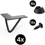 Walteco Hairpin Roxor II 50546BP1 černá 4 ks – Zbozi.Blesk.cz