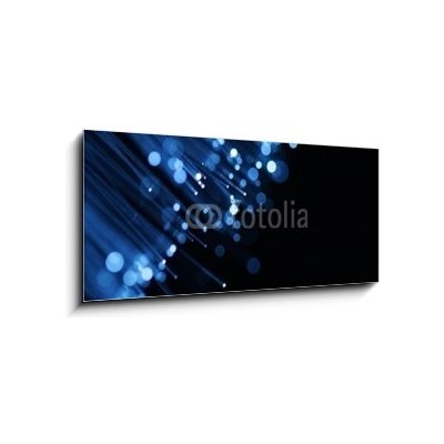 Skleněný obraz 1D panorama - 120 x 50 cm - Fiber optics Optická vlákna