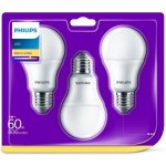 Philips klasik, 9W, E27, teplá bílá 3ks – Zboží Mobilmania