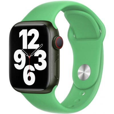 AppleMix Originální řemínek pro Apple Watch 41mm / 40mm / 38mm - silikonový - svítivě zelený