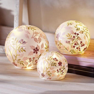 Weltbild LED skleněné dekorační koule Pink Spring, sada 3 ks – HobbyKompas.cz