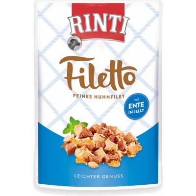 Rinti Filetto Adult kuře a kachna v želé 24 x 100 g – Zbozi.Blesk.cz