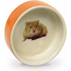 Nobby Hamster keramická miska 7,5 x 2,5 cm oranžová