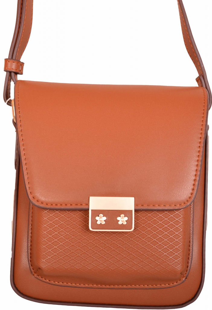 Aaryans dámská crossbody kabelka X033 Hnědá