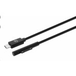 Manhattan 353632 nabíjecí, Surface Connect to USB-C Charging Cable (M/M), 15 V / 3 A, 1.8m, černý – Zboží Živě