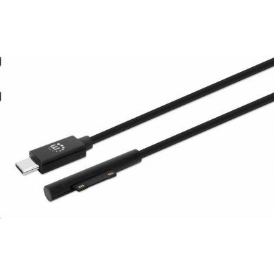 Manhattan 353632 nabíjecí, Surface Connect to USB-C Charging Cable (M/M), 15 V / 3 A, 1.8m, černý – Zboží Živě