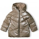 Minoti Kabát dívčí prošívaný Puffa s chlupatou podšívkou 16coat 20 hnědá – Zboží Mobilmania