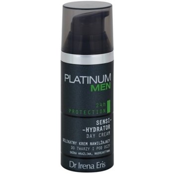 Dr Irena Eris Platinum Men 24 h Protection denní hydratační a ochranný krém na obličej a oční okolí Sensi-Hydrator 50 ml