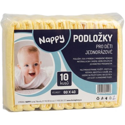 Jednorázové přebalovací podložky BUNNY NAPPY 60 x 40 cm 10 ks – Sleviste.cz