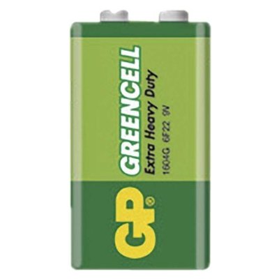 Zinková baterie GP Greencell 9V (6F22) – Zboží Mobilmania